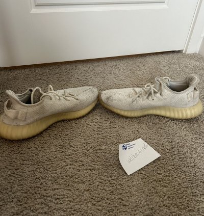 Triple White Yeezy 350