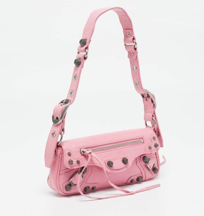 Balenciaga Pink Leather Le Cagole Sling Bag