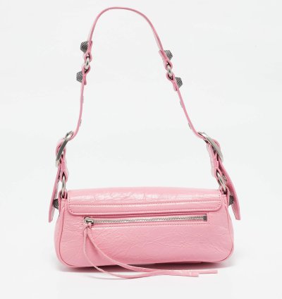 Balenciaga Pink Leather Le Cagole Sling Bag