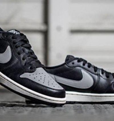 Nike Air Jordan 1 Low Shadow Black Grey Basketball Sneakers