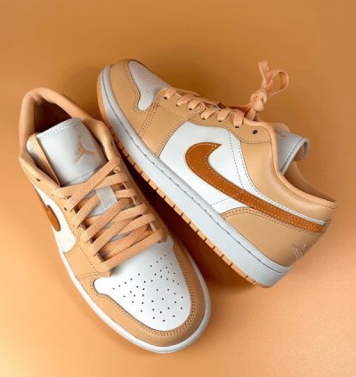 Nike Air Jordan 1 Low Sunset Haze Basketball Sneakers