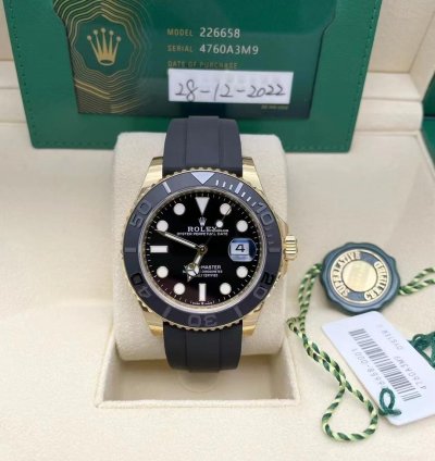 Rolex Yacht-master 42 Black Dial 18k Ref 226658 Unworn Complete 2022