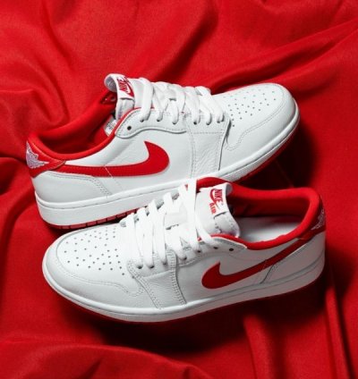 Nike Air Jordan 1 Low University Red Basketball Sneakers
