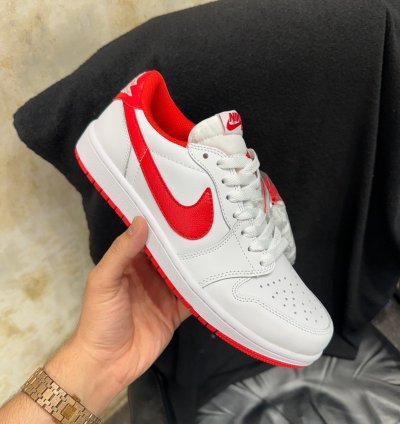 Nike Air Jordan 1 Low University Red Basketball Sneakers