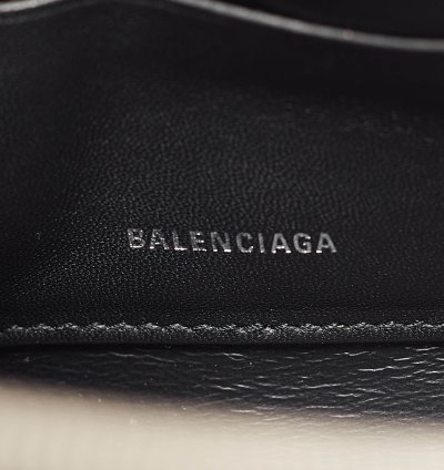 Balenciaga Silver Glitter Triangle Clutch