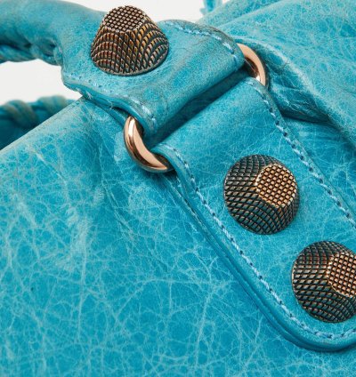 Balenciaga Sky Blue Leather Giant 21 Rose Gold Hardware Rtt Bag