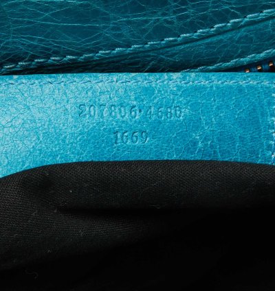 Balenciaga Sky Blue Leather Giant 21 Rose Gold Hardware Rtt Bag