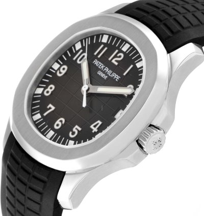 Patek Philippe Aquanaut Steel Rubber Strap Mens Watch 5165a