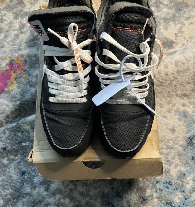 Off White Nike Air Max 90 The Ten Black Size 9