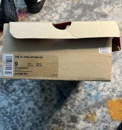 Off White Nike Air Max 90 The Ten Black Size 9