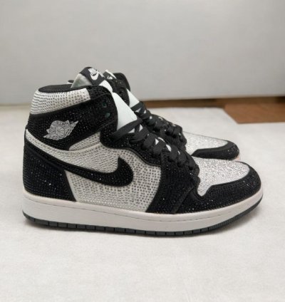 Nike Air Jordan 1 Panda Diamond Basketball Sneakers