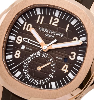 Patek Philippe Aquanaut Travel Time 18k Rose Gold 5164r-001 - Ats-w000024