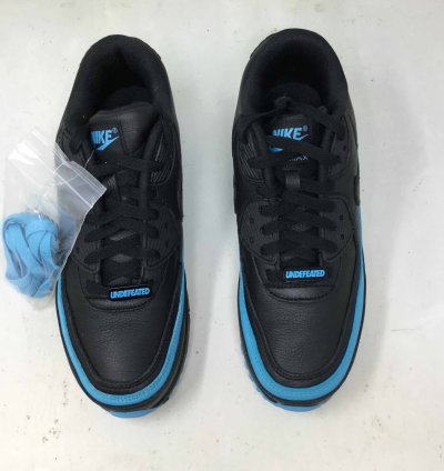 Undefeated Air Max 90 Black Blue Fury