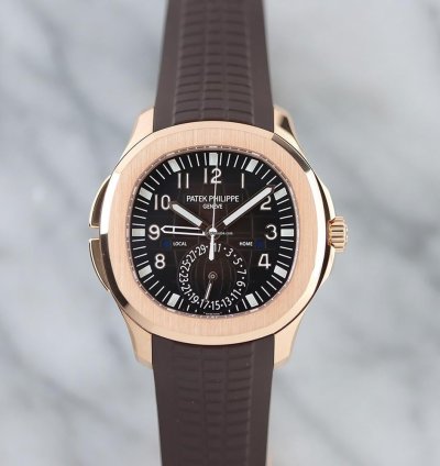 Patek Philippe Aquanaut Travel Time 40 8mm Rosegold 2022
