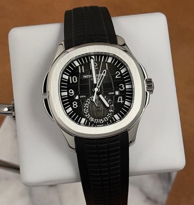Patek Philippe Aquanaut Travel Time 5164 Dual Time Zone Complete Set In Stock