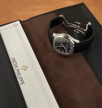 Patek Philippe Aquanaut Travel Time 5164 Dual Time Zone Complete Set In Stock