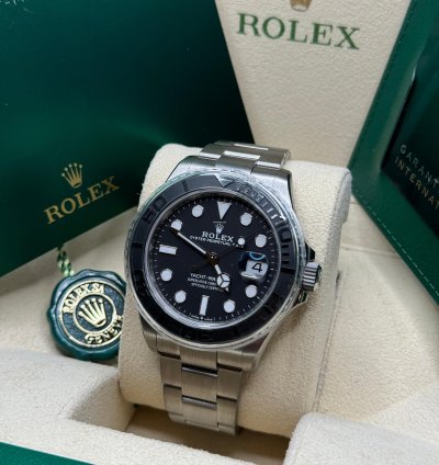 Rolex Yacht-master 42 New 2024 Black Dial Black Bezel Titanium Oyster Bracelet