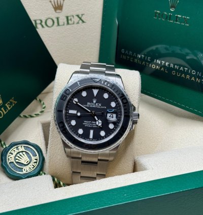 Rolex Yacht-master 42 New 2024 Black Dial Black Bezel Titanium Oyster Bracelet