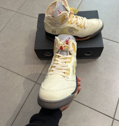 Off White Sail Air Jordan 5