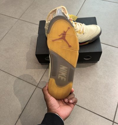Off White Sail Air Jordan 5