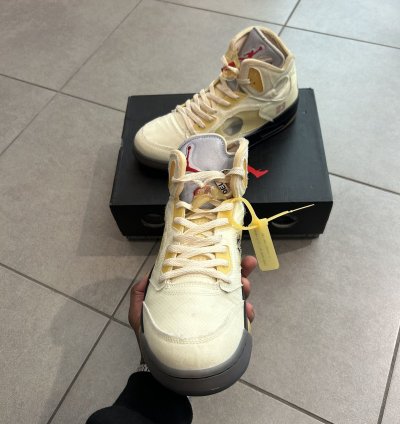 Off White Sail Air Jordan 5