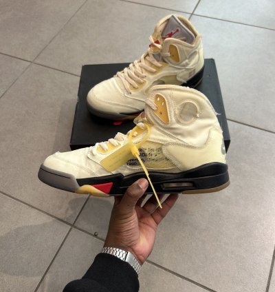Off White Sail Air Jordan 5