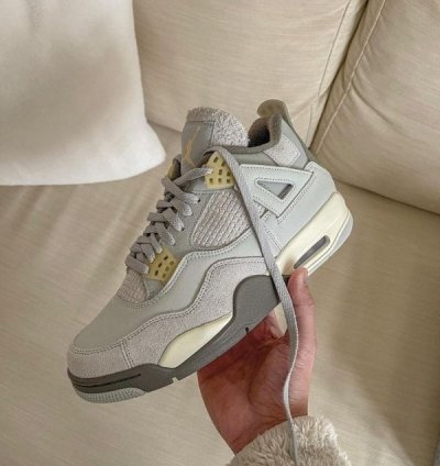 Nike Air Jordan 4 Craft Photon Dust Basketball Sneakers Semi Ua