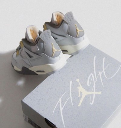 Nike Air Jordan 4 Craft Photon Dust Basketball Sneakers Semi Ua