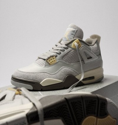 Nike Air Jordan 4 Craft Photon Dust Basketball Sneakers Semi Ua