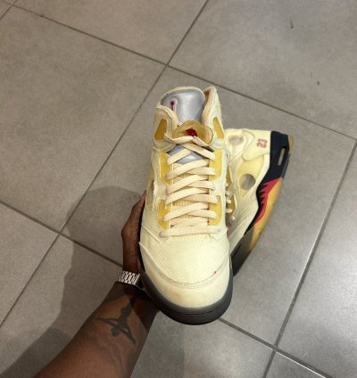 Off White Sail Jordan 5