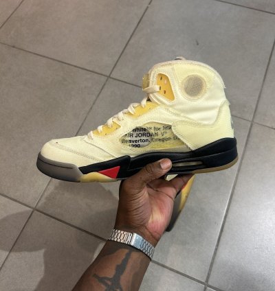 Off White Sail Jordan 5