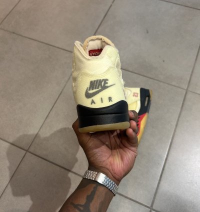 Off White Sail Jordan 5