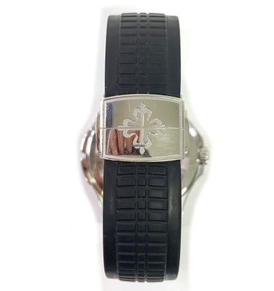 Patek Philippe Aquanaut Travel Time 5164a-001 Stainless Steel With Black Rubber Watch Black Dial 2013