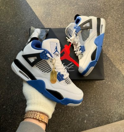 Nike Air Jordan 4 Motorsports Basketball Sneakers Semi Ua