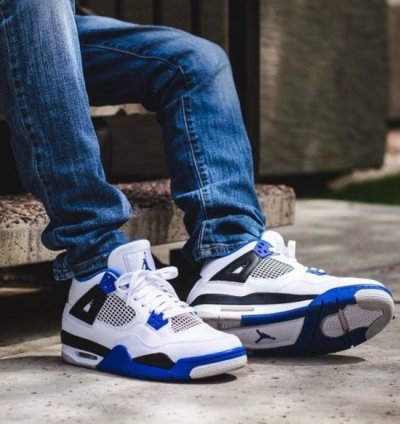 Nike Air Jordan 4 Motorsports Basketball Sneakers Semi Ua