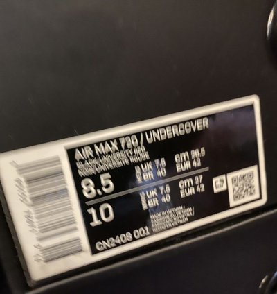 Undercover Nike Air Max 720 Size 42