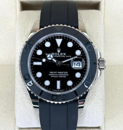 Rolex Yacht-master 42 New 2025 Rolex Yacht-master 42mm 226659 White Gold Oysterflex Black Dial