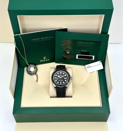 Rolex Yacht-master 42 New 2025 Rolex Yacht-master 42mm 226659 White Gold Oysterflex Black Dial
