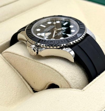 Rolex Yacht-master 42 New 2025 Rolex Yacht-master 42mm 226659 White Gold Oysterflex Black Dial