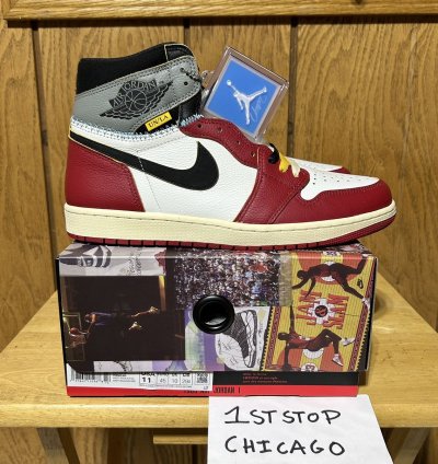 Union La Air Jordan 1 Retro Og Sp High Chicago Size 11 New