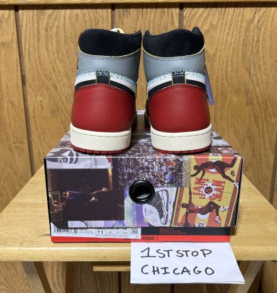 Union La Air Jordan 1 Retro Og Sp High Chicago Size 11 New