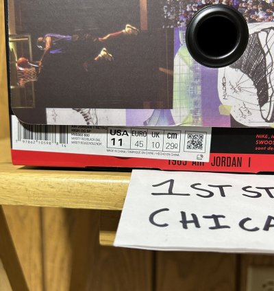 Union La Air Jordan 1 Retro Og Sp High Chicago Size 11 New