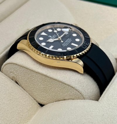 Rolex Yacht-master 42 New 2025 Yacht-master 42mm 226658 Yellow Gold Oysterflex Black Dial