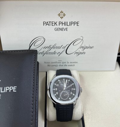 Patek Philippe Aquanaut Travel Time Black Dial 5164a-001