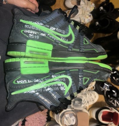 Off-white Air Rubber Dunk Green Strike