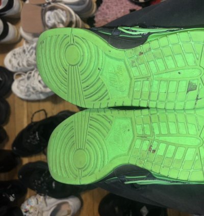 Off-white Air Rubber Dunk Green Strike