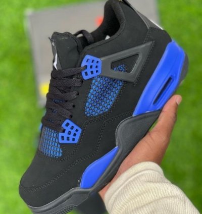 Nike Air Jordan 4 Thunder Blue Basketball Sneakers