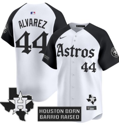 Yordan Álvarez Jersey 44 Houston Astros Gothic Edition Vapor Premier Limited Stitched Alternate