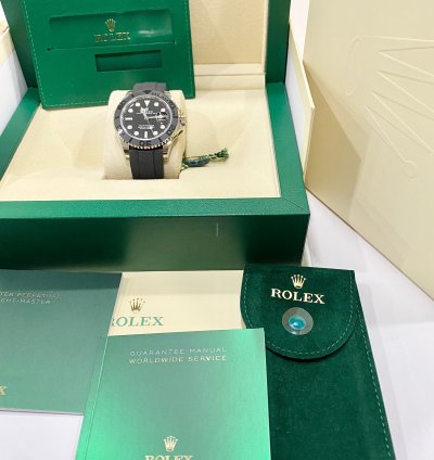 Rolex Yacht-master 42 New 226659 White Gold 18k Black Rubber Bracelet 42mm