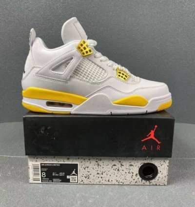Nike Air Jordan 4 Vivid Sulfur Basketball Sneakers